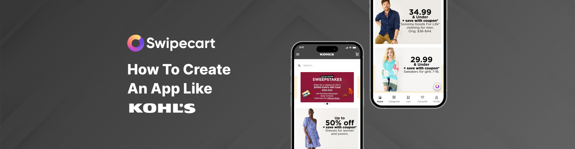 How to create an app like Kohl's