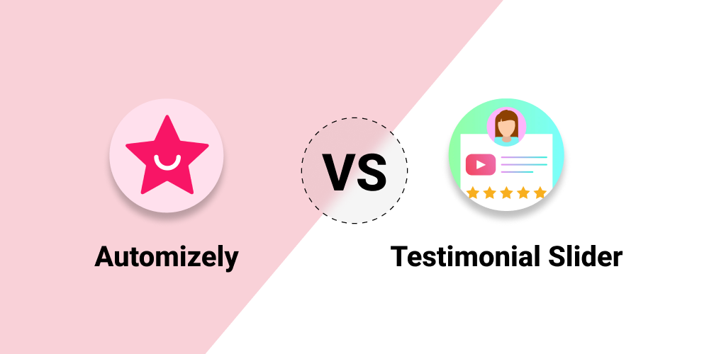 Automizely Product Reviews Vs Testimonial Slider and photo Review App