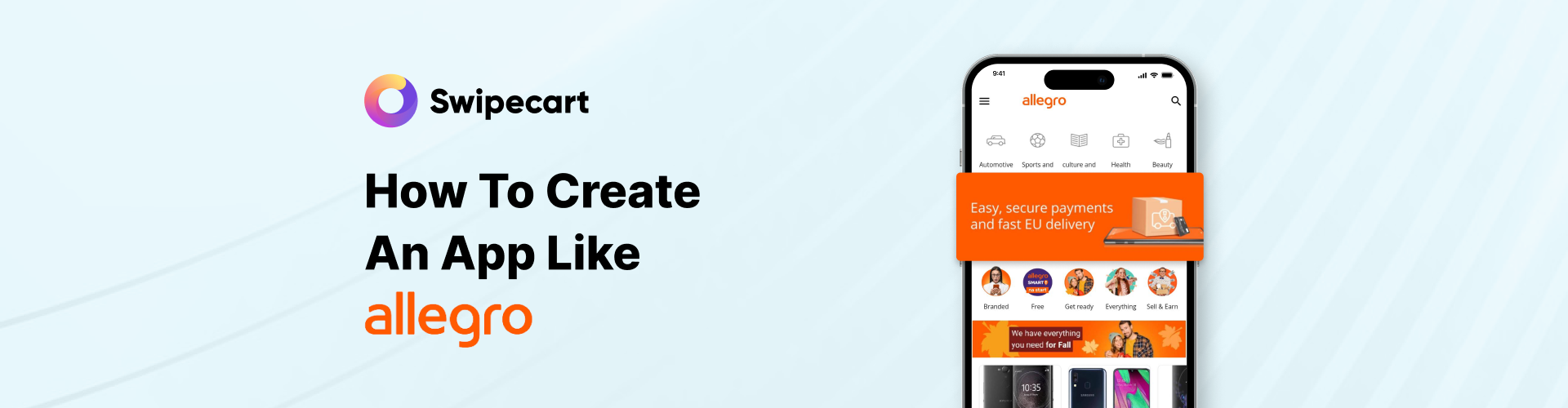 How to create an app like Allegro