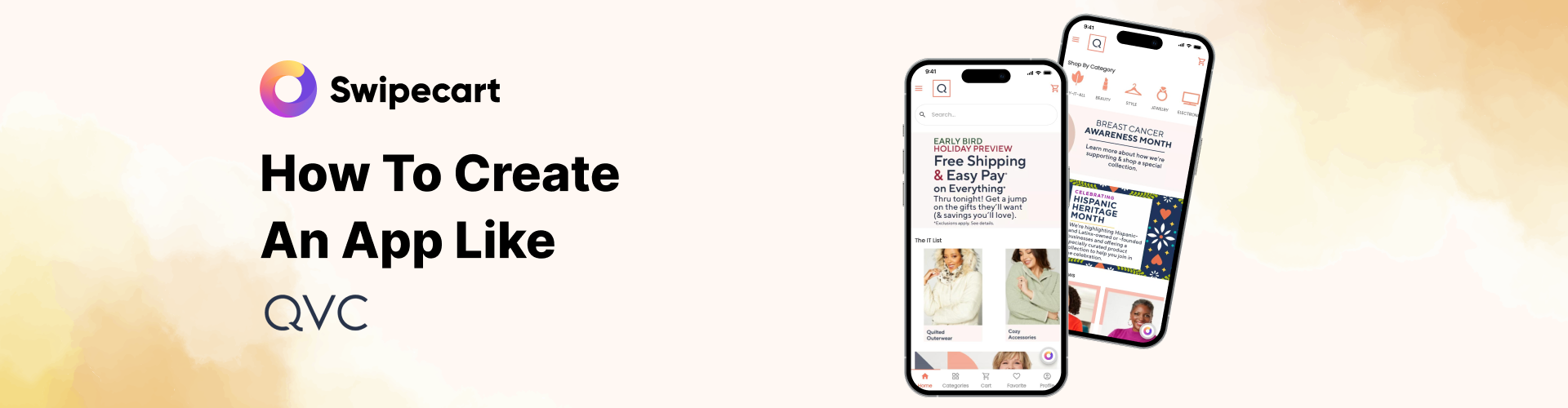 How to create an app like QVC