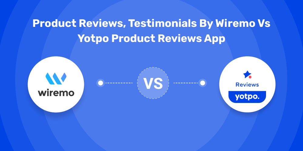 Product Reviews, Testimonials by Wiremo vs Yotpo Product Reviews App
