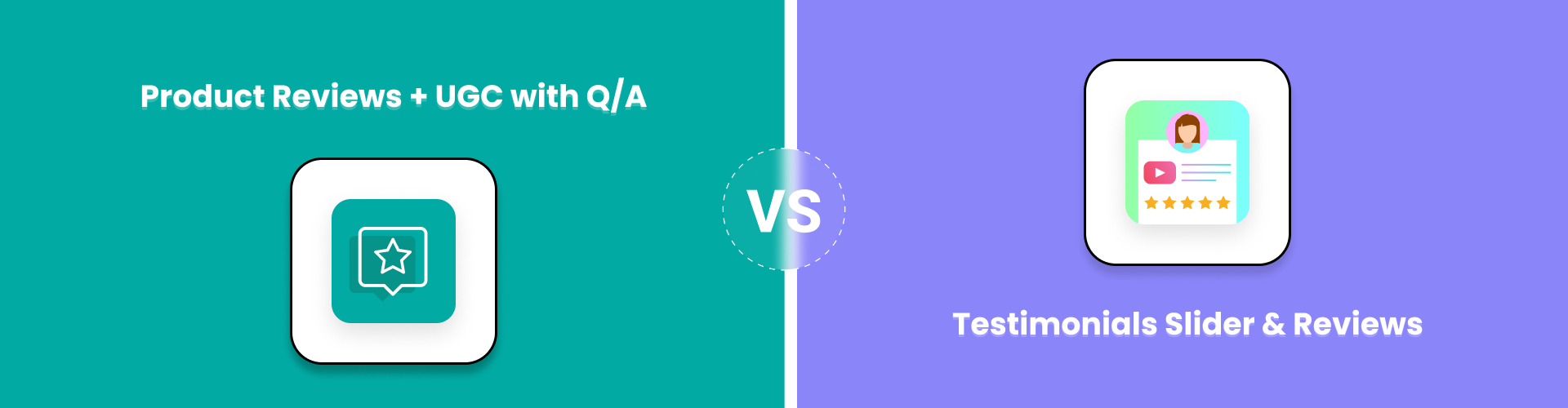 Product Reviews + UGC with Q/A by Hulk Apps vs Testimonial- Slider and Photo Review App