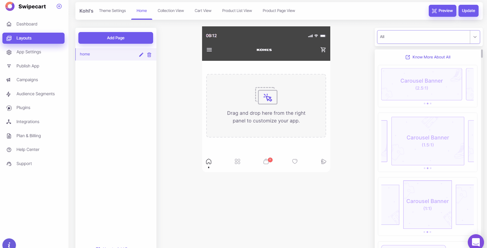 How to create an app like Kohl's