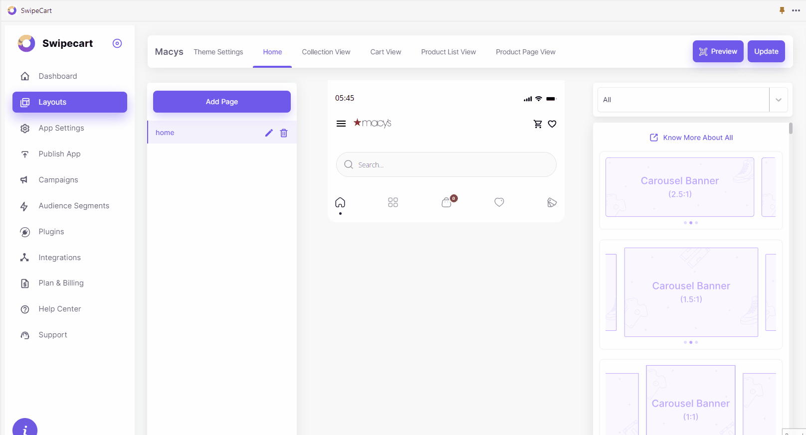 How to create an app like Macy's Inc