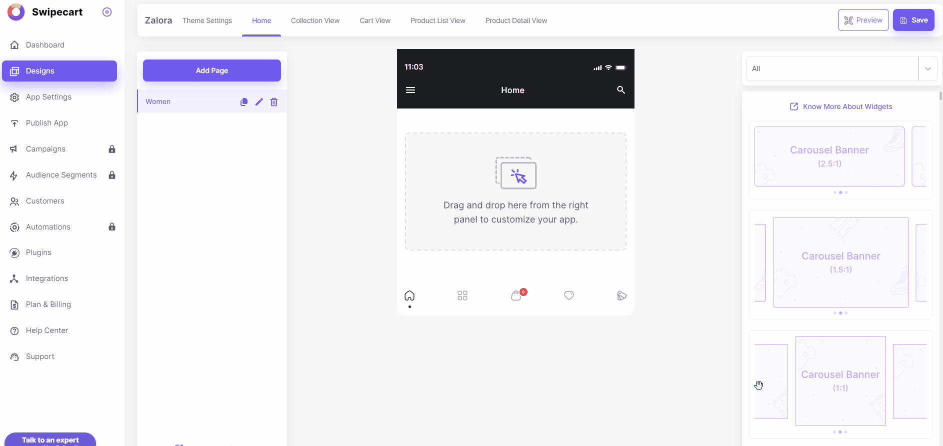 How to create an app like Zalora